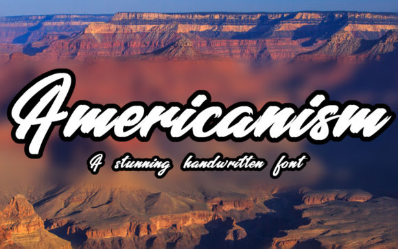 Americanism Script Font for Elegant Editorial Design