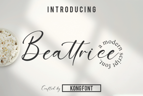 Beattrice: A Modern Script Font for Romantic Editorial Moments