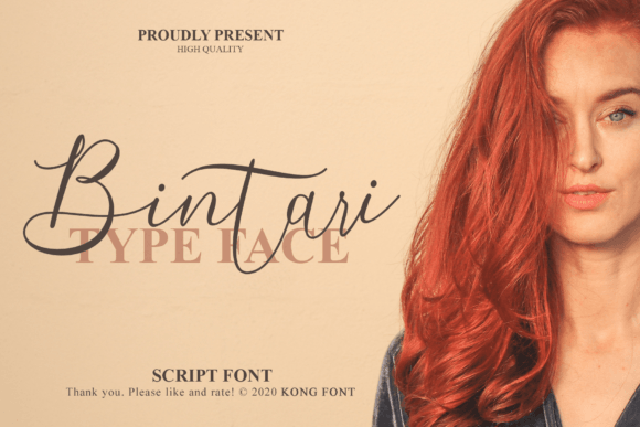 Bintari: A Playful Handwritten Script Font for Creative Branding
