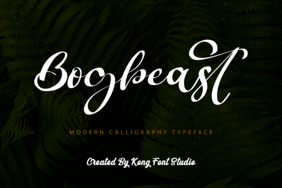 Bogbeast: A Playful Script Font for Modern Digital Design
