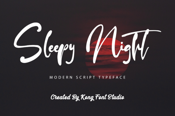 Boost Your Brand with Sleepy Night: A Versatile Script Font for Small Businesses