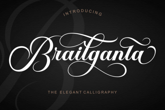 Brailganta Script: A Stylish & Delicate Script Font for Digital Design