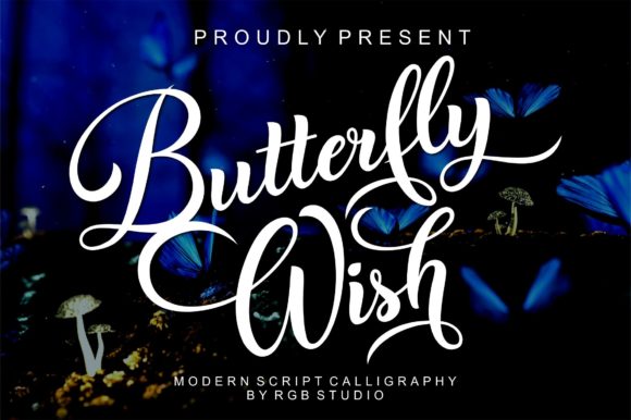Butterfly Wish: A Gorgeous Cursive Script Font for Small Business Branding