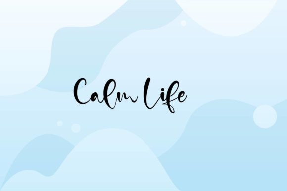 Calm Life: A Font for Creative Branding and Design Projects