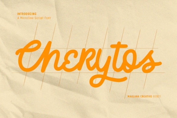 Cherytos Script: A Vintage Script Font for Editorial Design