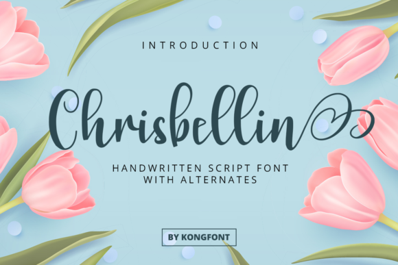 Chrisbellin: A Playful Script Font for Editorial Design