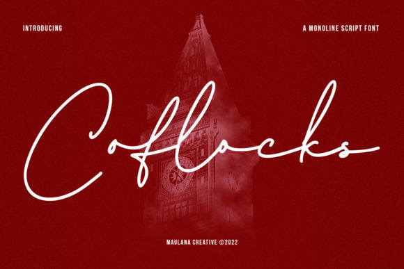 Coflocks Script: A Refined Handwritten Font for Elegant Design