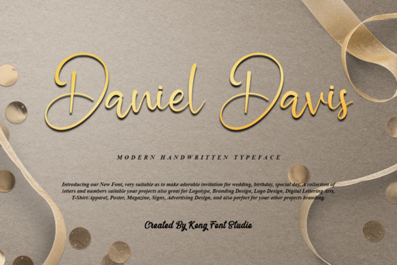 Daniel Davis: A Playful Script Font for Crafters and Designers