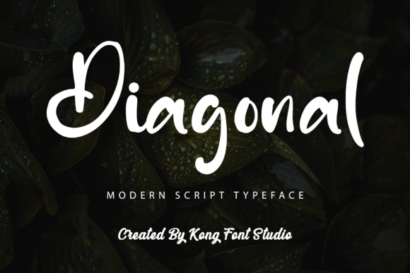 Diagonal: A Playful Font for Creative Branding
