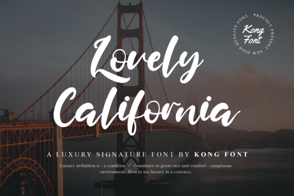 Discover the Charm of Lovely California Font