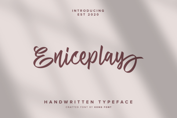 Eniceplay: A Playful Script Font for Creative Designers