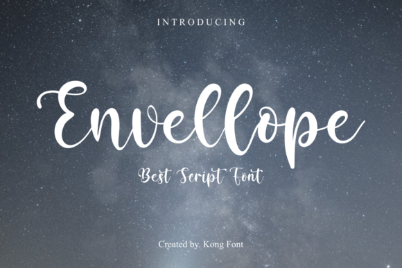 Envellope: A Playful Script Font for Modern Designers