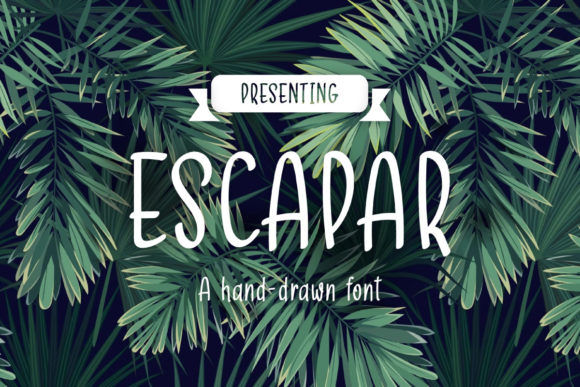 Escapar Script Font for Handmade & Printable Creators