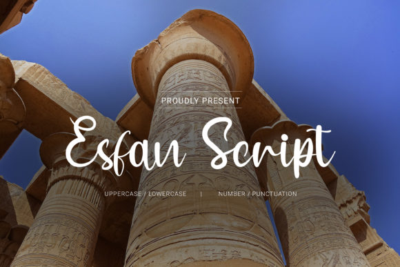 Esfan Script: A Romantic Script Handwritten Font for Luxury Campaigns