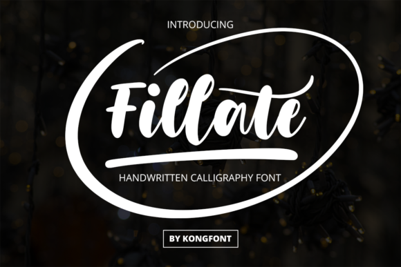 Fillate: A Playful Script Font for Editorial Design