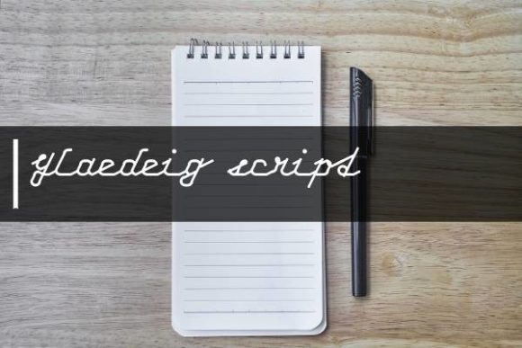 Glaedeig Script Font for Professional Handwritten Branding