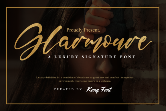 Glarmoure: A Playful Script Font for Editorial Design