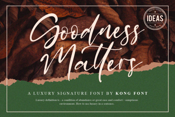 Goodness Matters: The Font That Elevates Your Brand