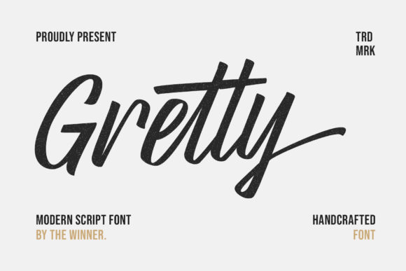 Gretty Script Font for Elegant Campaign Design