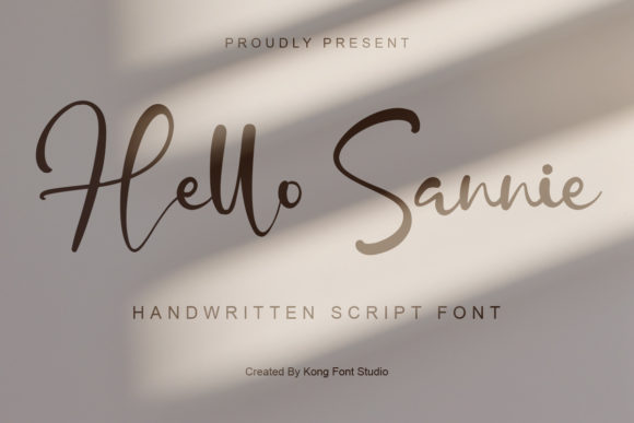 Hello Sannie: A Font for Editorial Elegance and Creative Expression