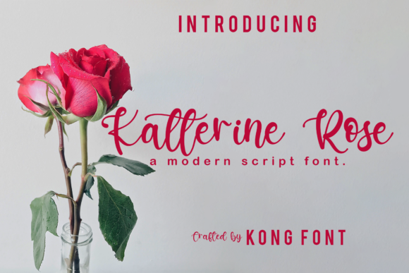 Katterine Rose Font for Playful Brand Identity Design