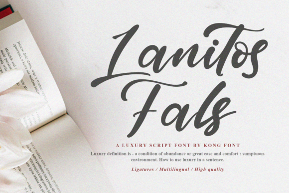 Lanitos Falls: A Playful Script Font for Modern Web Design