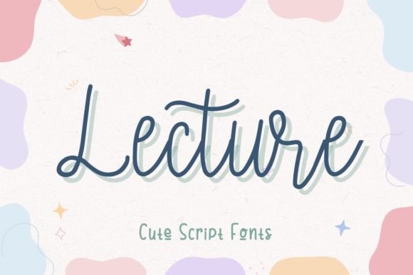 Lecture Font: A Cute Handwritten Script for Makers
