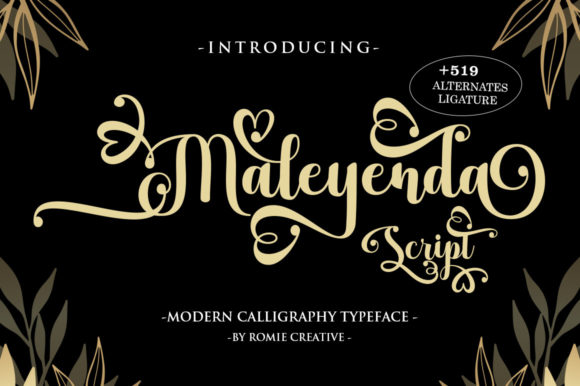 Maleyenda Script: An Elegant Script Handwritten Font for Digital Branding