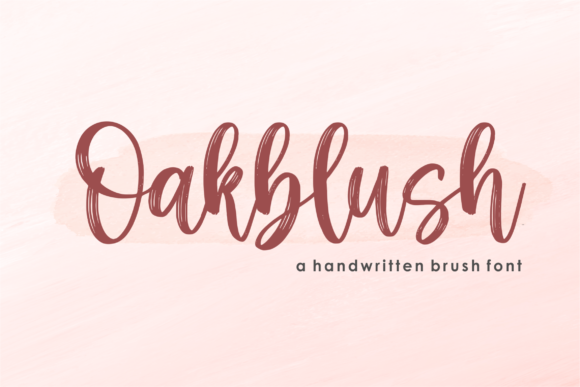 Oakblush Script Font for Creative Crafters and Product Designers