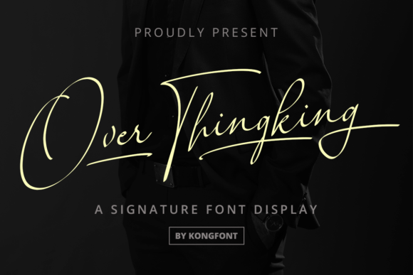 Over Thingking Font for Small Business Branding