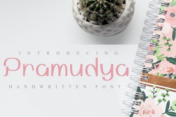 Pramudya Handwritten Script Font for Crafters