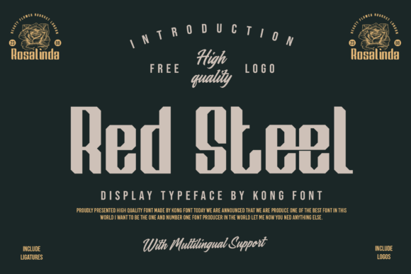 Red Steel: The Font That Elevates Your Brand’s Visual Identity