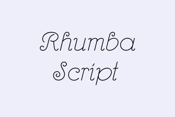 Rhumba Script: A Thin Elegant Script Font for Branding & Invitations