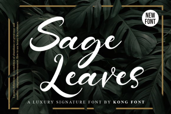 Sage Leaves: A Versatile Font for Small Business Branding