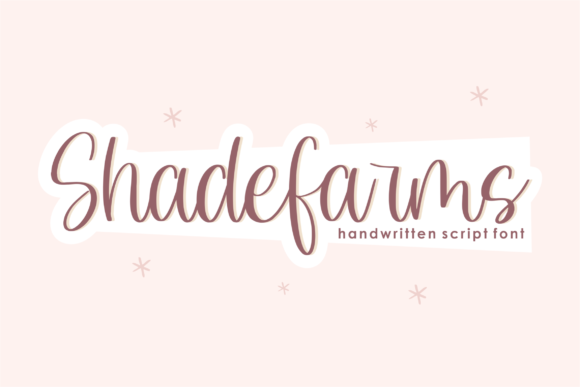 Shadefarms: A Script Font for Creative Web Design