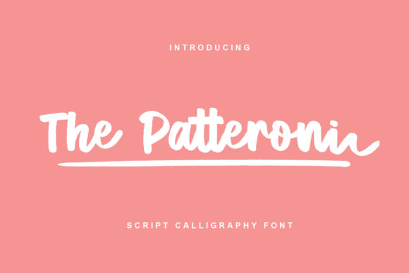 The Patteroni Script: A Friendly Handwritten Typeface for Thoughtful Design