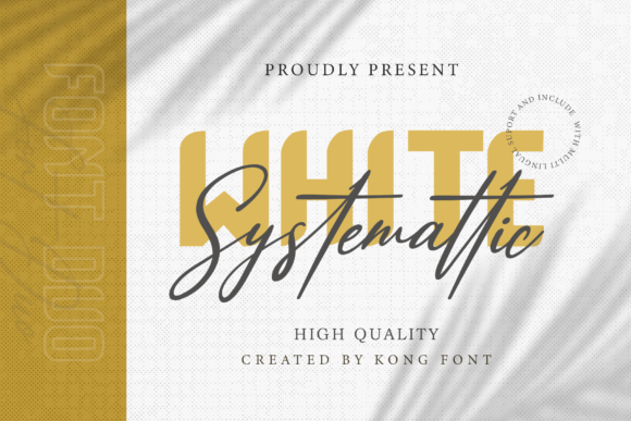 White Systemattic: A Versatile Script Font for Editorial Design